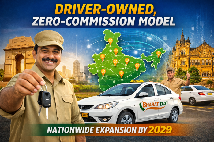 Bharat Taxi rolls out zero-commission, driver-owned model; targets national expansion by 2029